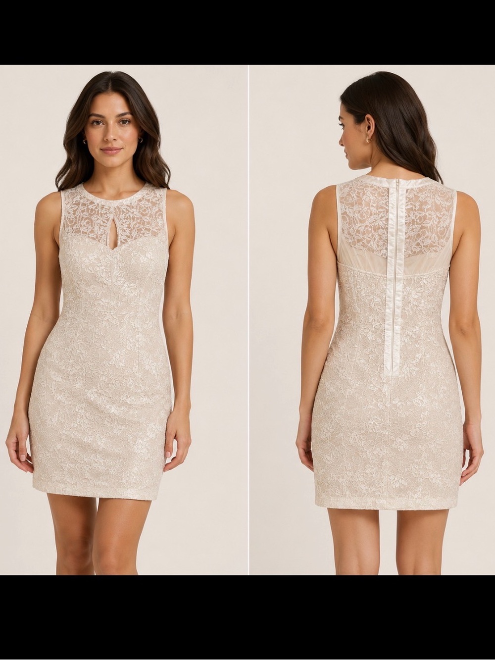 SEQUIN HEARTS golden lace sparkly dress Size 5